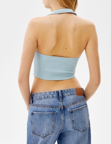 Top Bershka, albastru