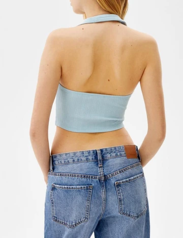 Top Bershka, albastru