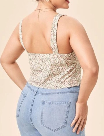 Top SHEIN CURVE, floral