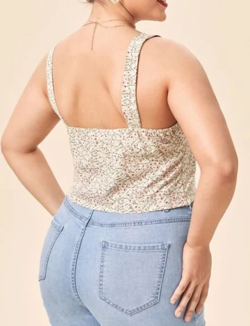 Top SHEIN CURVE, floral