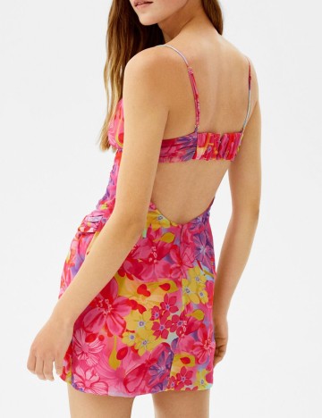 Rochie scurta Bershka, mix culori