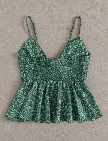 Top SHEIN, verde inchis