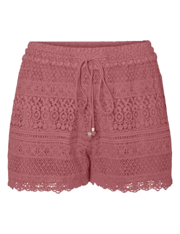 Pantaloni scurti Vero Moda, roz pudra