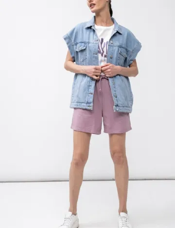 Pantaloni scurti Vero Moda, mov