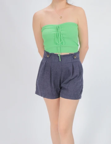 Pantaloni Scurti SHEIN, albastru