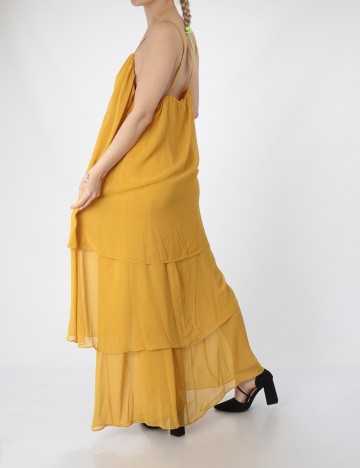 Rochie lunga Object, galben