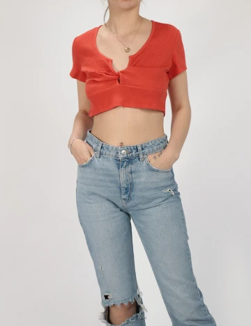 Top Vero Moda, portocaliu