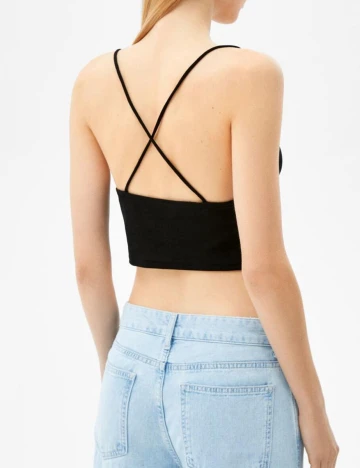 Top Bershka, negru