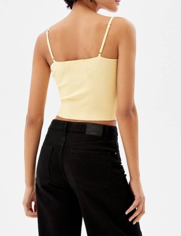 Top Bershka, galben