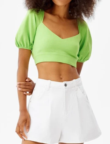 Top Bershka, verde