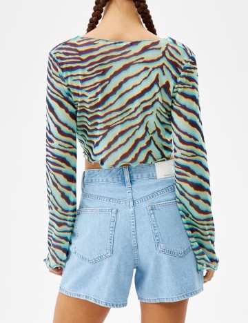 Top Bershka, verde