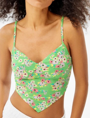 Top Bershka, verde