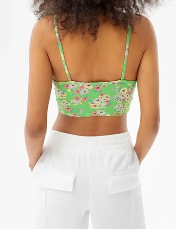 Top Bershka, verde