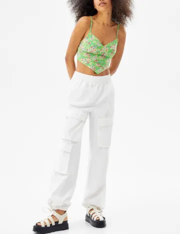 Top Bershka, verde