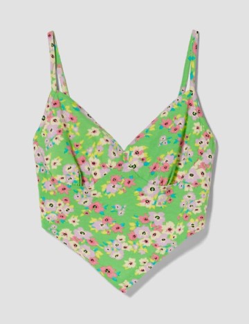 Top Bershka, verde