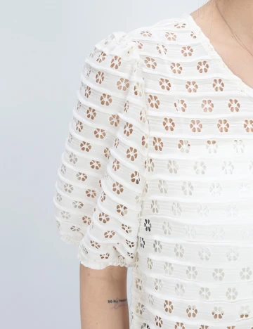 Tricou Vila, ecru