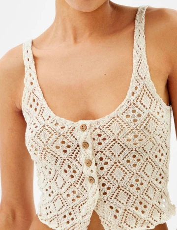 Top Bershka, alb