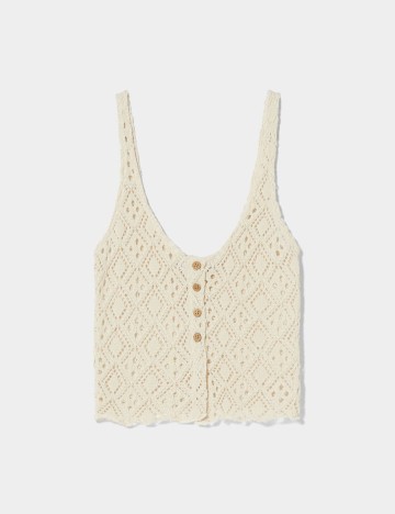 Top Bershka, alb