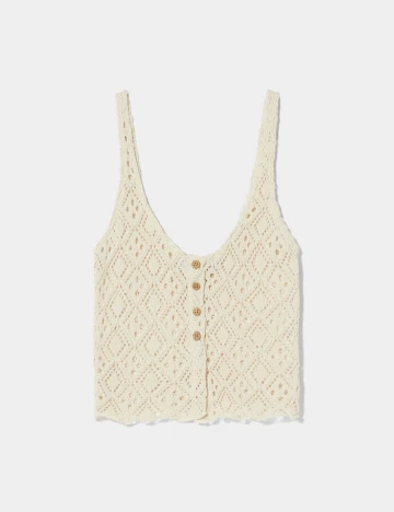 Top Bershka, alb