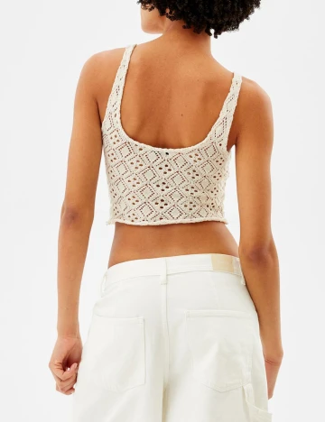 Top Bershka, alb
