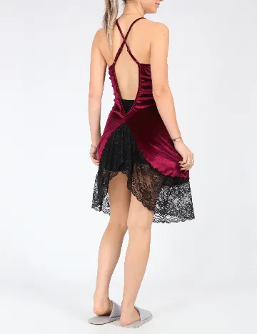 Rochie scurta de noapte SHEIN, visiniu Rosu