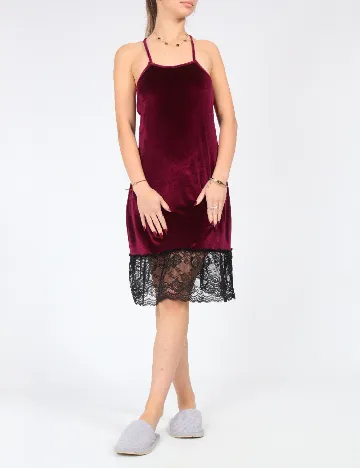 Rochie scurta de noapte SHEIN, visiniu Rosu