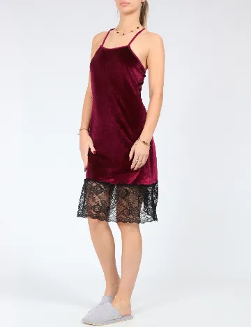 Rochie scurta de noapte SHEIN, visiniu Rosu
