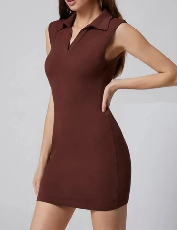 Rochie scurta SHEIN, maro