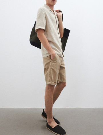 Pantaloni scurti Reserved, crem