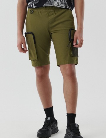 Pantaloni scurti CROPP, verde, 28