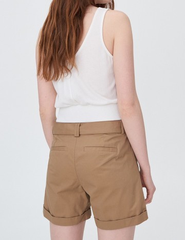 Pantaloni Scurti Sinsay, maro deschis