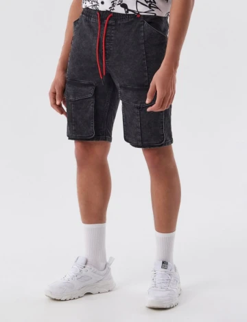 Pantaloni scurti CROPP, negru