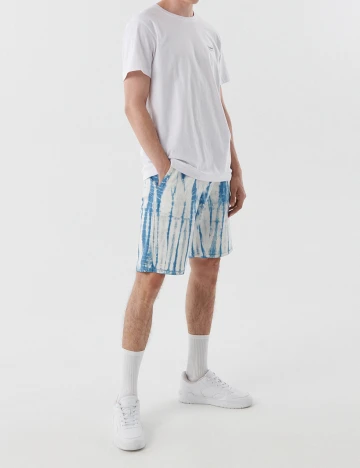 Pantaloni Scurti CROPP, alb/albastru