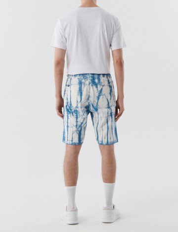 Pantaloni Scurti CROPP, alb/albastru