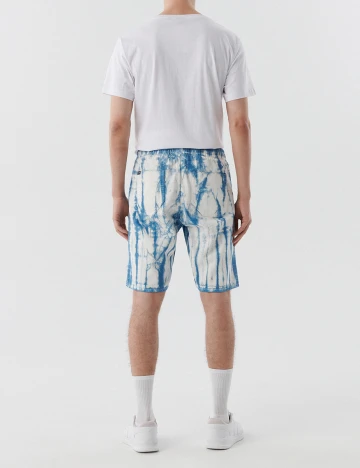 Pantaloni Scurti CROPP, alb/albastru