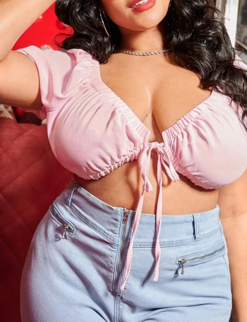 Top SHEIN CURVE, roz