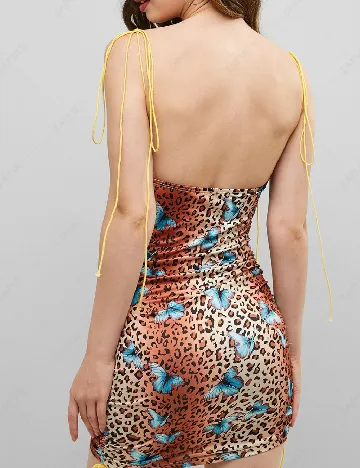 Rochie scurta SHEIN, maro