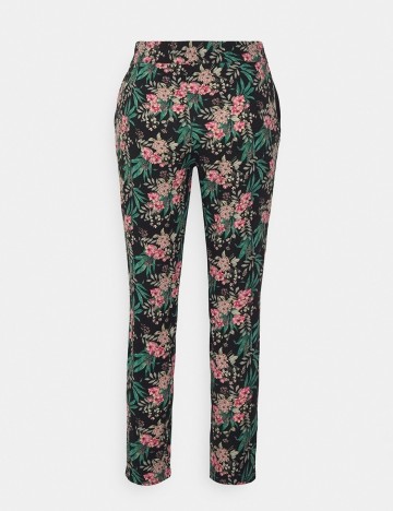 Pantaloni Vero Moda, negru floral