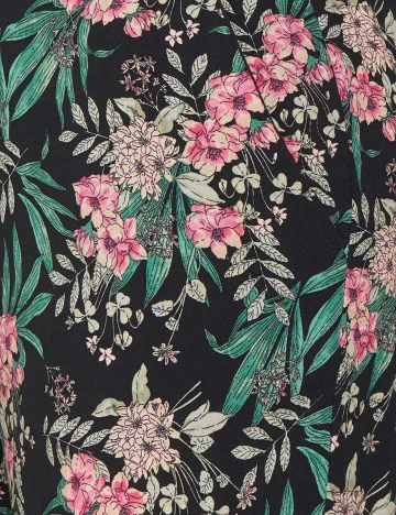 Pantaloni Vero Moda, negru floral