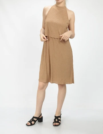 Rochie scurta Vila, maro