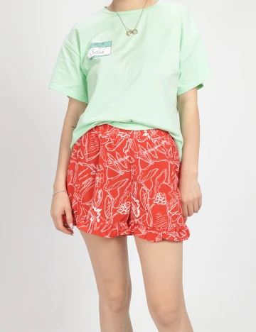 Pantaloni Scurti Vero Moda, rosu