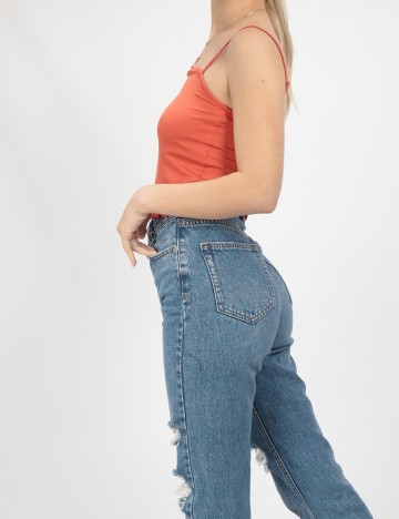 Top Vero Moda, caramiziu