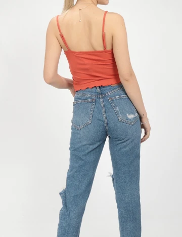 Top Vero Moda, caramiziu