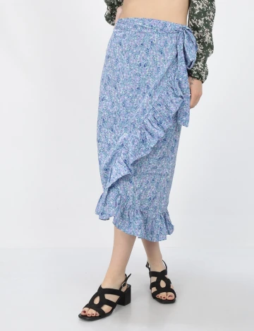 Fusta Vero Moda, albastru