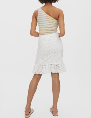 Fusta Vero Moda, alb