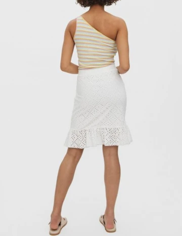 Fusta Vero Moda, alb
