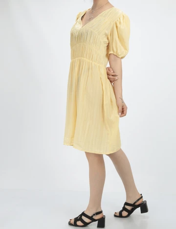 Rochie scurta Vila, galben