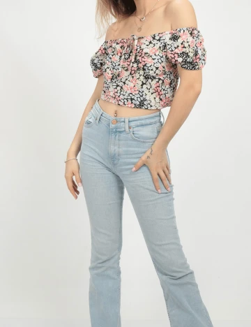 Top SHEIN, floral Floral print