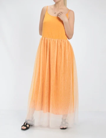 Rochie Lunga SHEIN, portocaliu