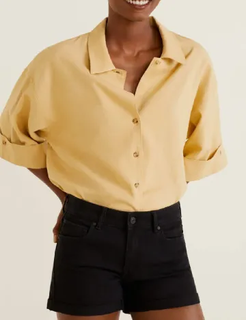 Pantaloni scurti Mango, negru